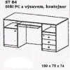 PC  stůl s výsuvem + kontejnery UNO ST 84